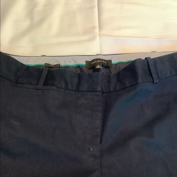 Navy Blue Ankle Length Trousers - Picture 3 of 3